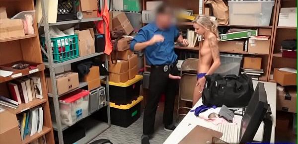  Lanky teen Emma Hix does wrong and is set right by officer dick